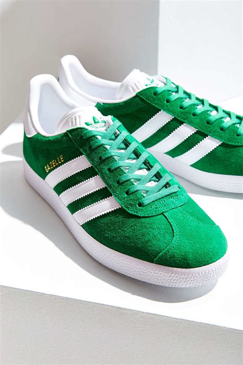 forest green Adidas shoes